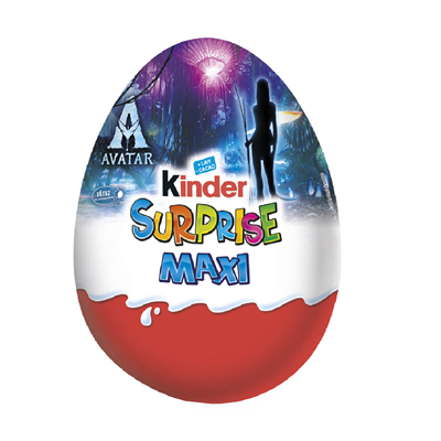 Велике шоколадне яйце Kinder Surprise Maxi Avatar 100g (Побите)