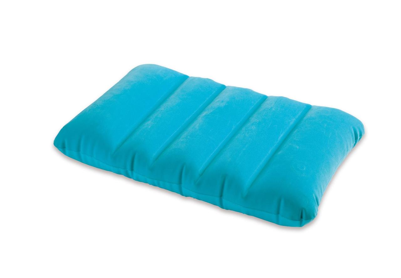 Надувна подушка Intex 68676 B (Блакитна) (43х28х9 см)