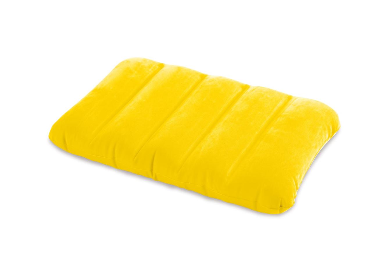 Надувна подушка Intex 68676 Y (Жовта) (43х28х9 см)