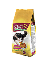 Сухой корм DeliVit Adult Cat Mix для кошек, с мясом и злаками 20 кг