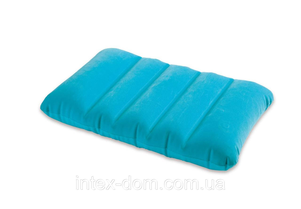 Надувна подушка Intex 68676 B (Блакитна) (43х28х9 см)