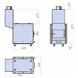 Піч Буржуйка WARM S (сталева 3мм з варильною поверхнею, винесений теплообмінник), фото 8