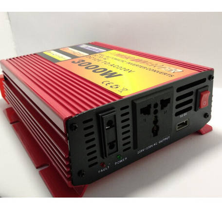 Автомобільний інвертор Power Inverter 12V-220V CMS-3000W, фото 2