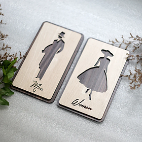 Табличка WC 9x16cm