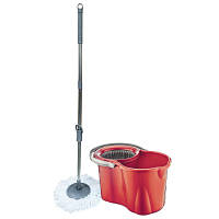 Комплект для прибирання Planet Household Spin Mop Classic червоний 19 л (6839)