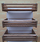 Торгові хлібні стелажі «Модерн» 190х95 см., на 4 лотки, кремові, Б/у, фото 9