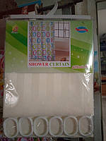 Штора для ванної бежева Chaoya