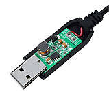 USB-кабель для роутера з перетворювачем напруги 5V — 12 V USB — DC 5.5x2.5 0.5 A 1m чорний, фото 3