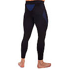 Комплект компресійний чоловічий для спортзалу Sibote 0484 розмір L (48-50) Black-Blue, фото 5