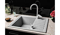 Гранітна кухонна мийка Lexona GALANT Сірий