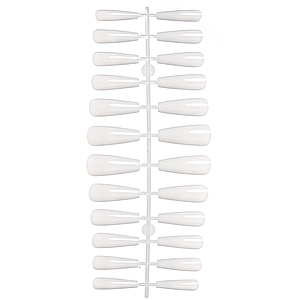 Гелеві типси для нарощування нігтів 240 шт матові балерина