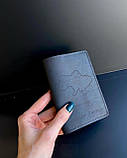 Шкіряна обкладинка на посвідчення ВІЙСЬКОВИЙ КВИТОК чорний, фото 2