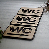 Табличка WC 16х11см, фото 2