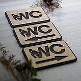 Табличка WC 16х11см, фото 5