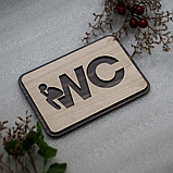 Табличка WC 16х11см, фото 3