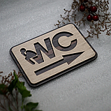 Табличка WC 16х11см, фото 6