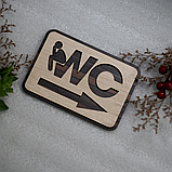 Табличка WC 16х11см, фото 4