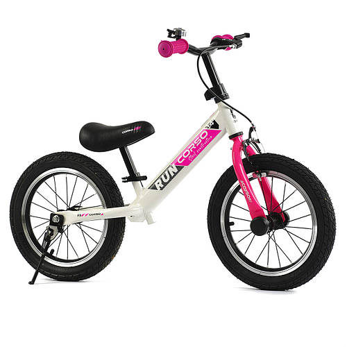 Купить Детский беговел 14 дюймов (ручной передний тормоз, надувные ...