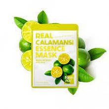 Тканинна маска для обличчя для тьмяної шкіри FarmStay Real Calamansi Essence Mask