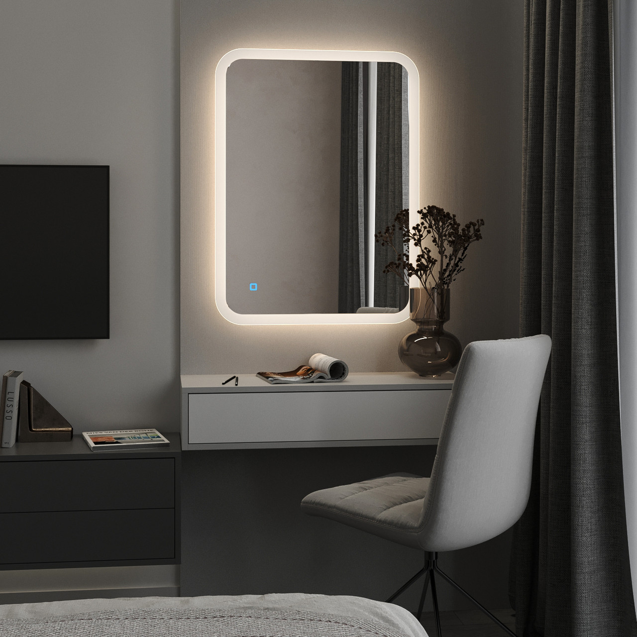 Дзеркало настінне 4мм "AGC Glass" Антигуа Ш800*В600 мм