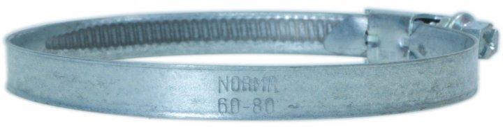 Хомут черв'ячний оцинкований 60-80 мм (NR 60-80/9C7W1) Norma