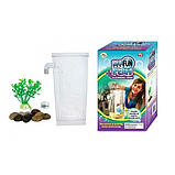 Акваріум самоочищається з міцного пластику My Fun Fish з LED підсвічуванням, фото 4