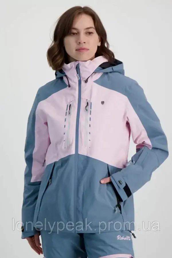 Куртка жіноча лижна сноубордична REHALL ELLY рожева - фото 3 - id-p1751627812