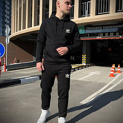 Чоловічий спортивний костюм Adidas, Адідас чорний демісезонний комплект