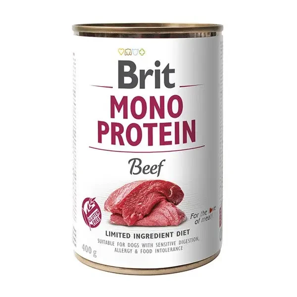 Вологий корм для собак Brit Mono Protein Beef 400 г (яловичина)