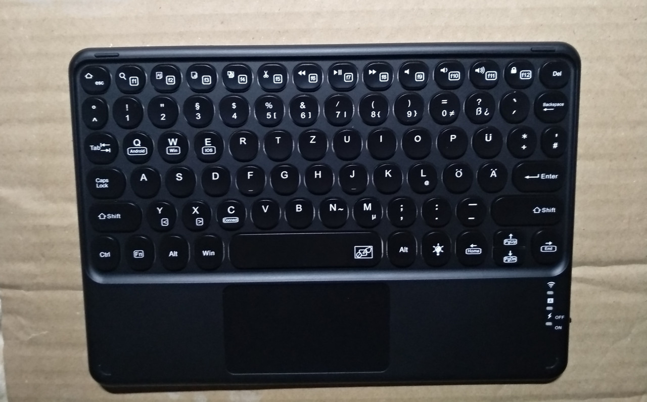 Клавіатура AirOn Easy Tap 2 з тачпадом і LED для Smart TV і планшета, Amazon, Німеччина