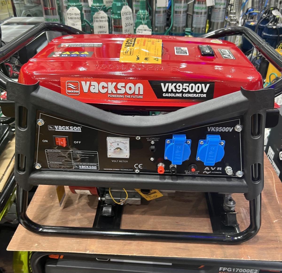 Генератор  бензиновый  VACKSON VK9500V  (3,8 КВТ)  220 в