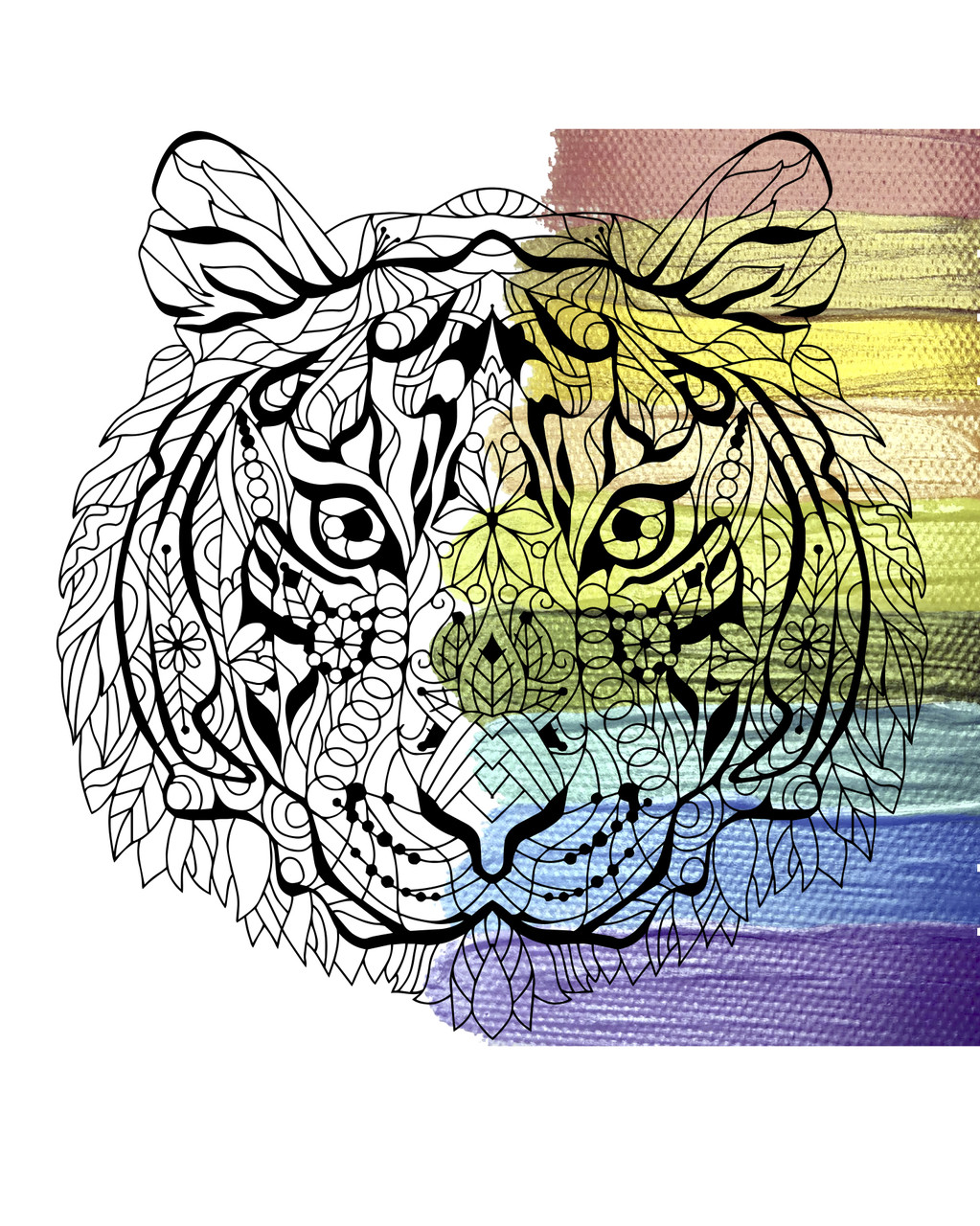 Картина антистрес Riviera Blanca Тигр 40x50 см (RB-0571), фото 1