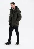 Демисезонная мужская куртка Volcano с капюшоном, хаки XL