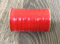 Нитка вощеная для шитья по коже 0,45 мм 134 60м коралловый цвет Dacron-waxed