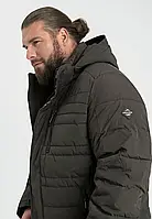 Демисезонная мужская куртка Volcano с капюшоном, хаки 4XL