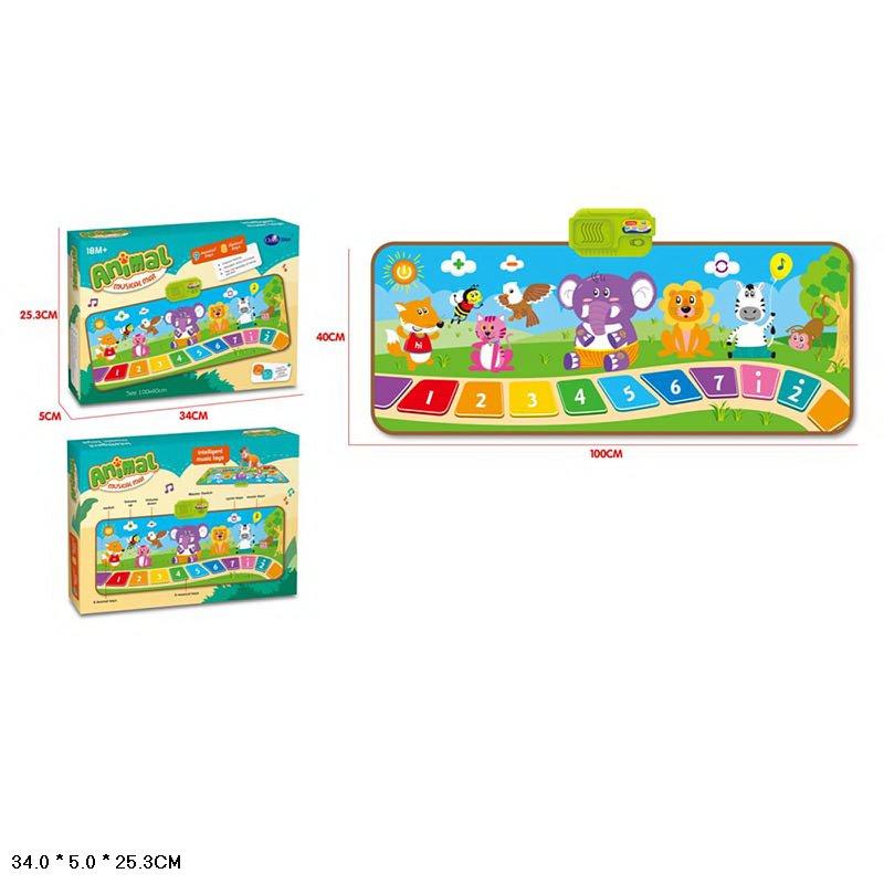 Килимок музичний навчальний Atoys звуки тварин, кольори, ноти, рахунок, 757-11