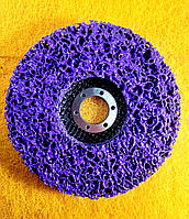 Круг зачистной из нетканого абразива (коралл) Т27 125×22.23 мм фиолетовый hard ТИТАN