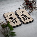 Табличка WC 13х8см, фото 4