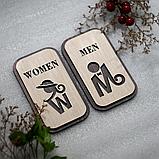 Табличка WC 13х8см, фото 3