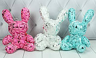М'яка іграшка Зайчик Ларі копиця, 3 кольори 22см, 21705-4