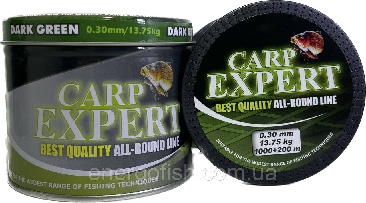 Жилка Carp Expert Dark Green 1200м 0.3мм 13.75кг - фото 2 - id-p50044198