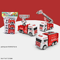 Набор машинок Atoys Пожарная техника 3 шт, подвижные детали, 7331-2A2