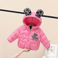 Куртка дитяча для дівчинки "Тедді" рожева 90-130