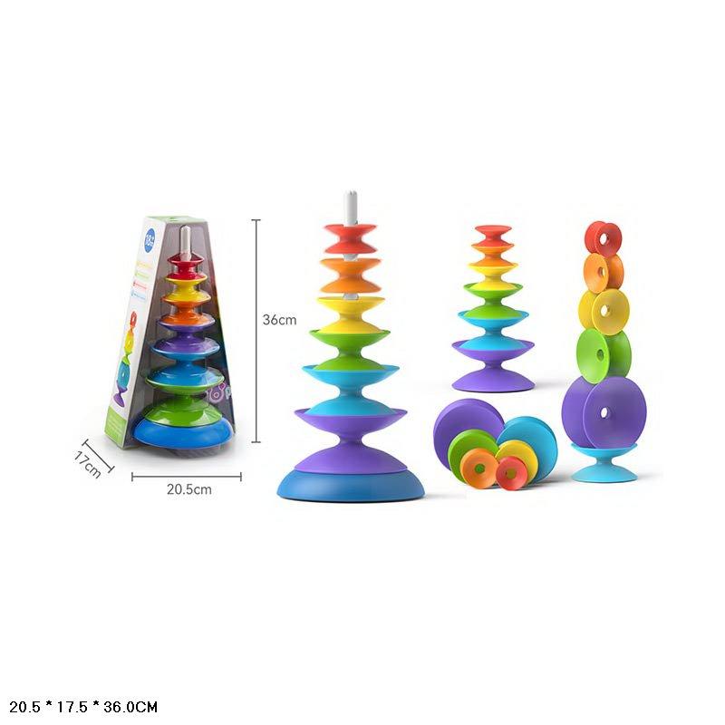 Пірамідка Metr+ логіка для малюків, 36см, BB2003