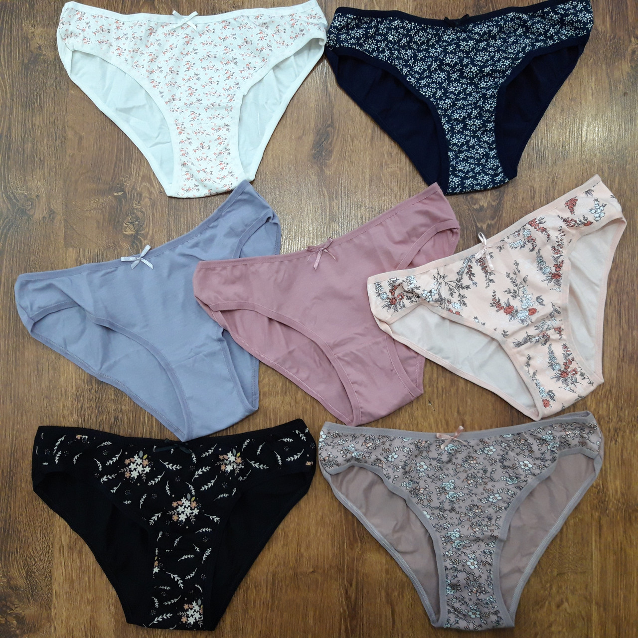 Трусики жіночі, бавовна "Rubina Тижневки"Туреччина / 7 штук, фото 1