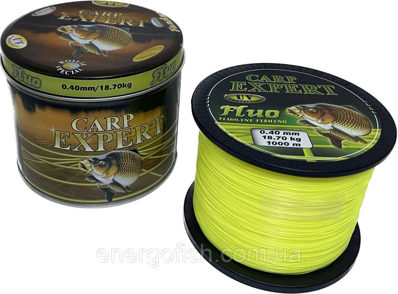 Леска Energofish Carp Expert UV Fluo Yellow 1000 м 0.40 мм 18.7кг