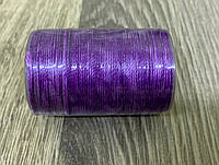 Нитка вощений для шиття по шкірі 0,45 мм 059 60м фіолетовий колір Dacron-waxed (6551)