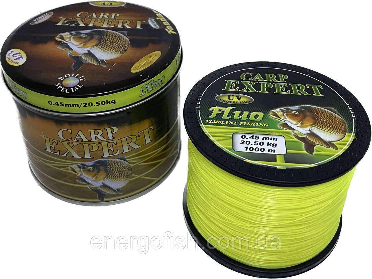 Жилка Carp Expert UV Fluo Yellow 1000м 0.45мм 20.5кг, фото 1