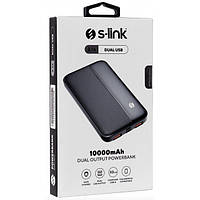 Універсальна батарея Power Bank S-Link 10000mAh Зовнішній акумулятор Чорний