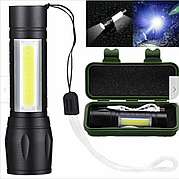 Ліхтарик акумуляторний ручний яскравий вбудований акумулятор + заряджання Police BL-513